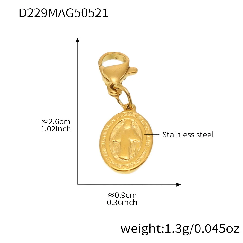 Wholesale Diy Ferris Wheel Zircon Oil Drop Geometric Stainless Steel Electroplated Bracelet And Anklet Set For Women - Image 57