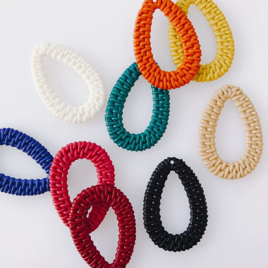 Wholesale Diy Jewelry Accessories Plastic Resin Hollow Water Drop Shape Earrings