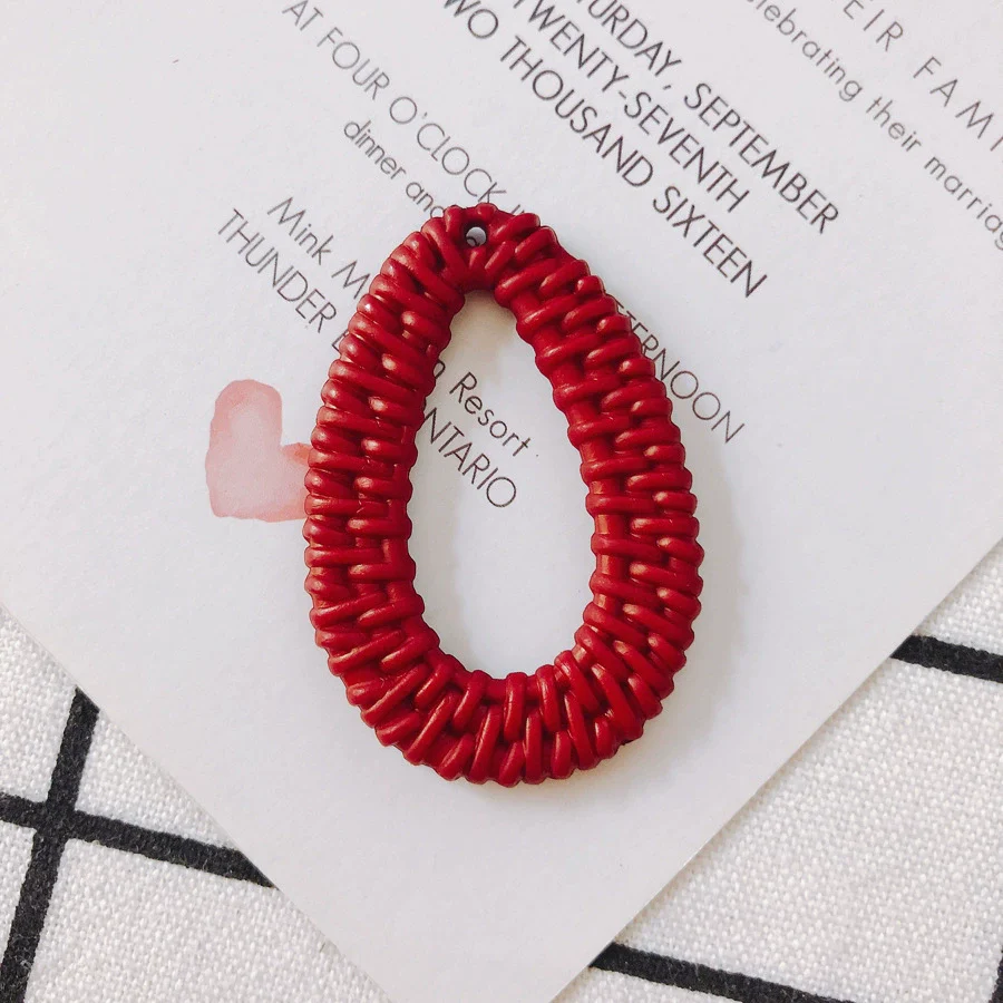 Wholesale Diy Jewelry Accessories Plastic Resin Hollow Water Drop Shape Earrings - Image 10