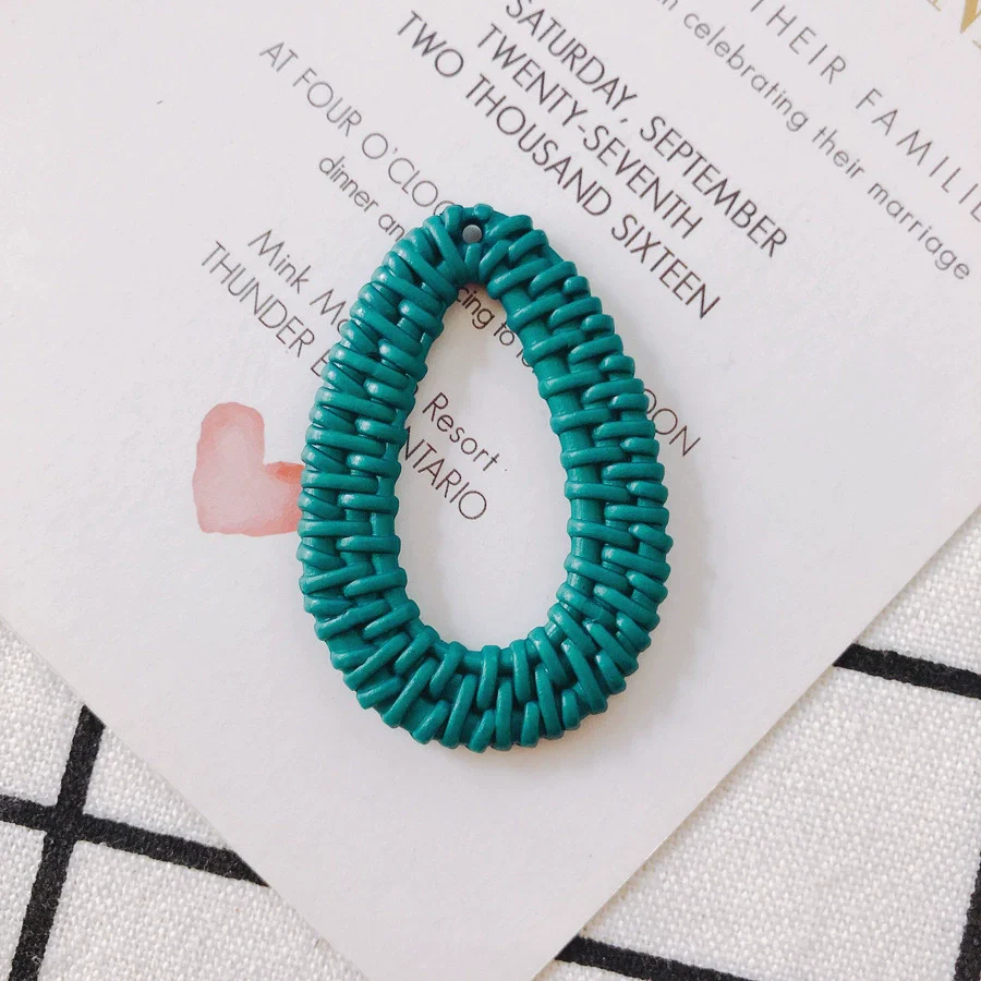 Wholesale Diy Jewelry Accessories Plastic Resin Hollow Water Drop Shape Earrings - Image 12