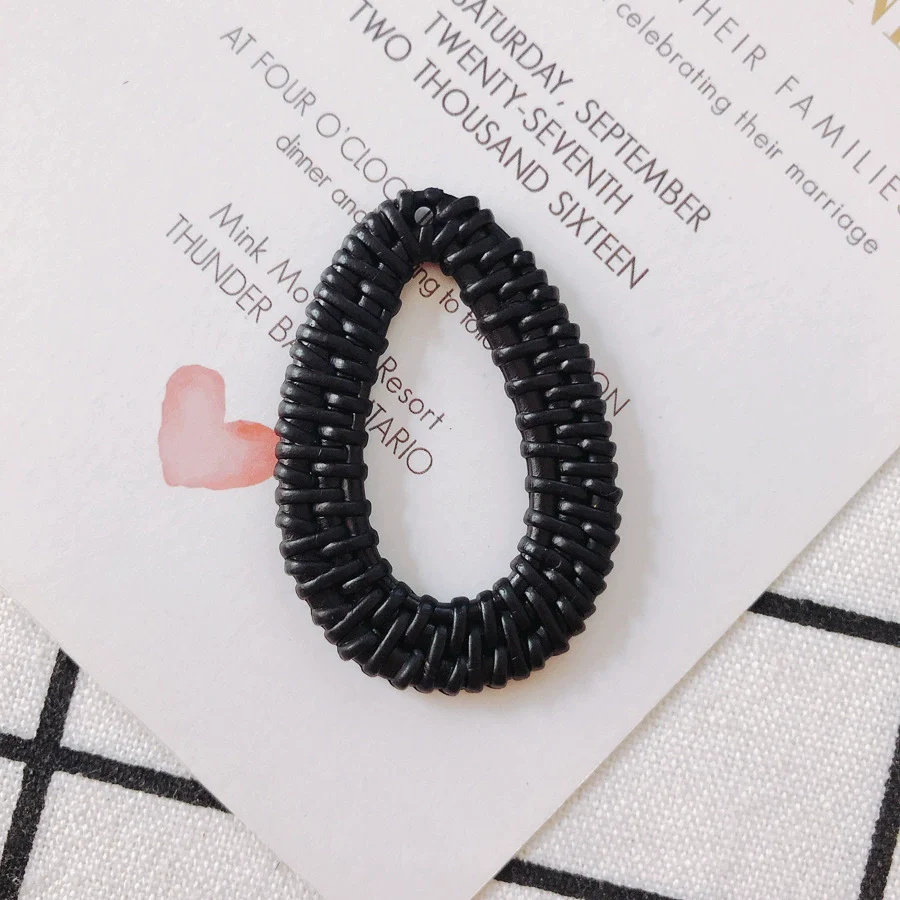 Wholesale Diy Jewelry Accessories Plastic Resin Hollow Water Drop Shape Earrings - Image 13
