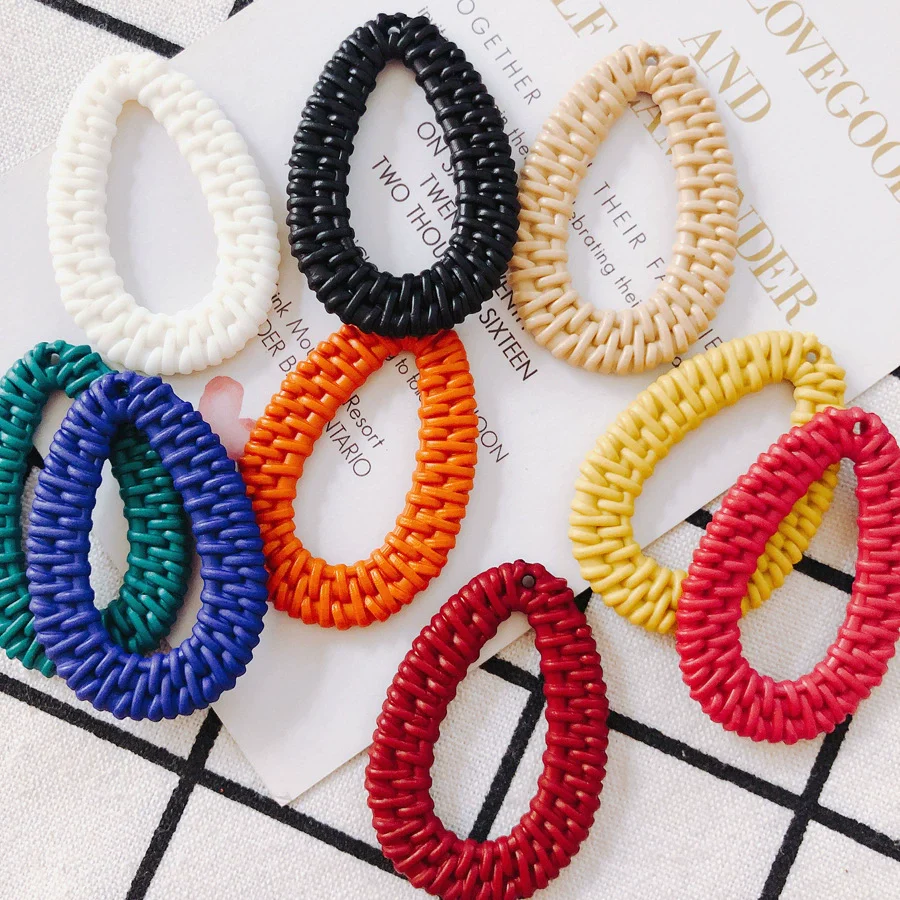 Wholesale Diy Jewelry Accessories Plastic Resin Hollow Water Drop Shape Earrings - Image 3
