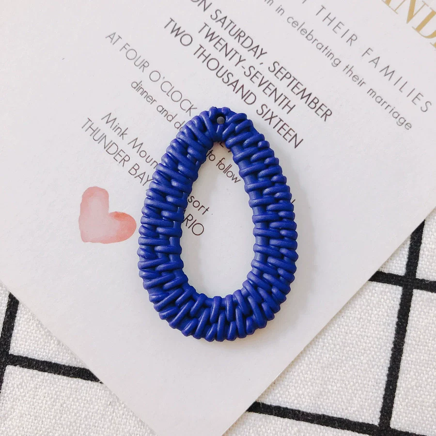 Wholesale Diy Jewelry Accessories Plastic Resin Hollow Water Drop Shape Earrings - Image 6