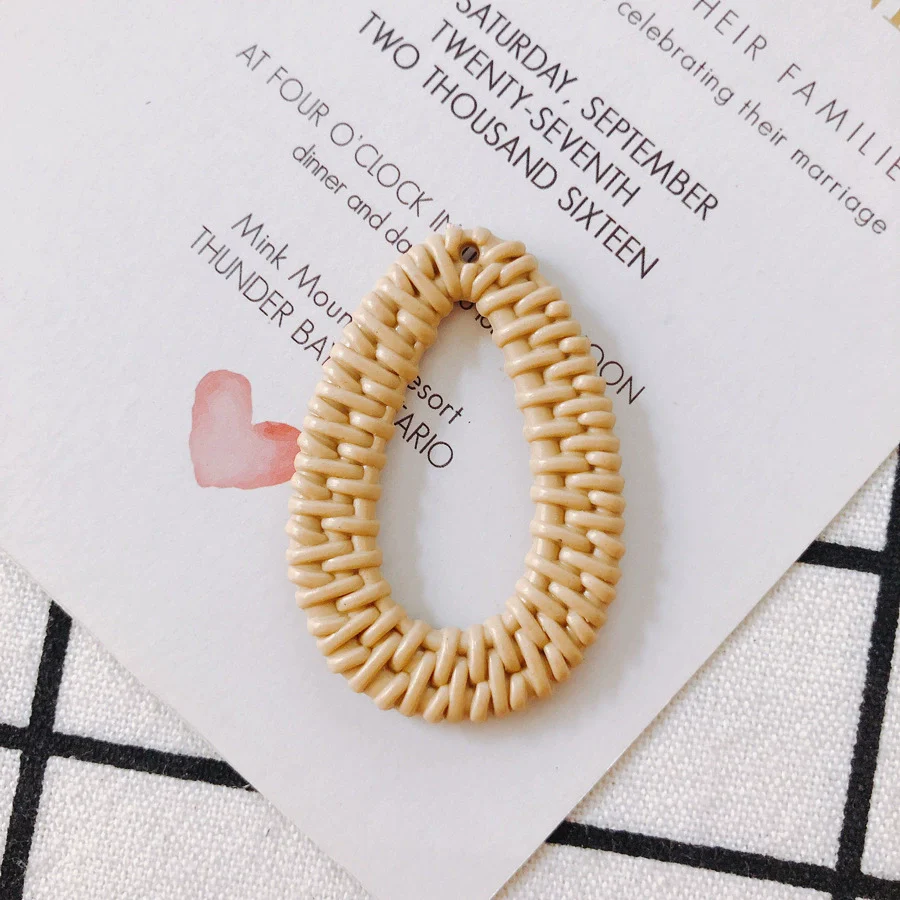 Wholesale Diy Jewelry Accessories Plastic Resin Hollow Water Drop Shape Earrings - Image 7