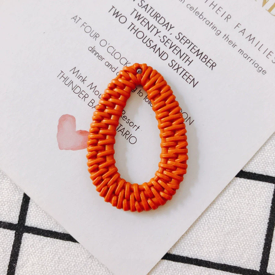 Wholesale Diy Jewelry Accessories Plastic Resin Hollow Water Drop Shape Earrings - Image 8