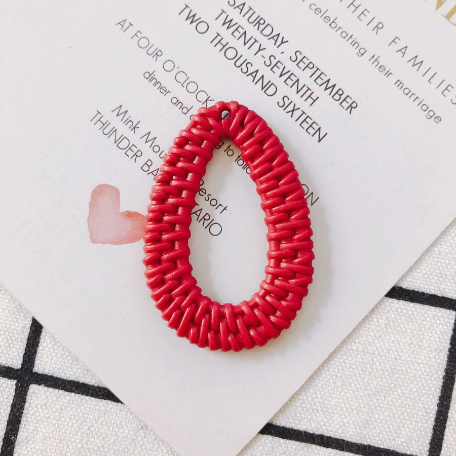 Wholesale Diy Jewelry Accessories Plastic Resin Hollow Water Drop Shape Earrings - Image 9