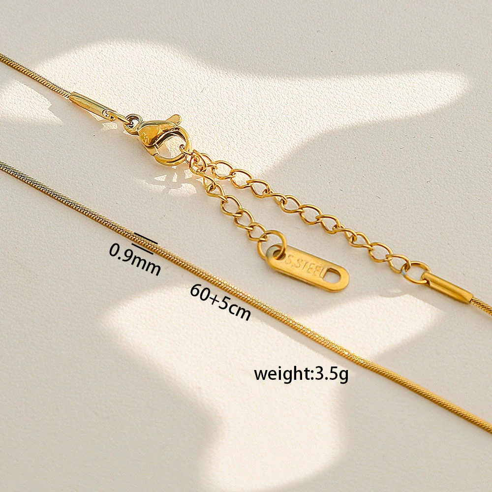 Wholesale Diy Snake Bone Necklace For Women Made Of Stainless Steel With Geometric Pattern And Electroplating - Image 10