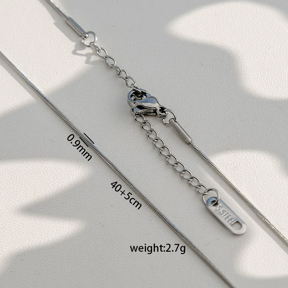 Wholesale Diy Snake Bone Necklace For Women Made Of Stainless Steel With Geometric Pattern And Electroplating - Image 11