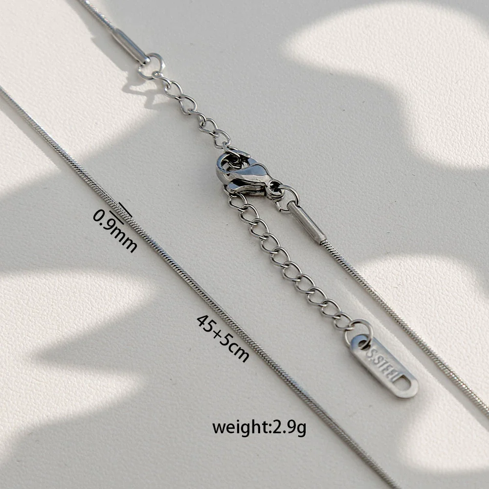 Wholesale Diy Snake Bone Necklace For Women Made Of Stainless Steel With Geometric Pattern And Electroplating - Image 12