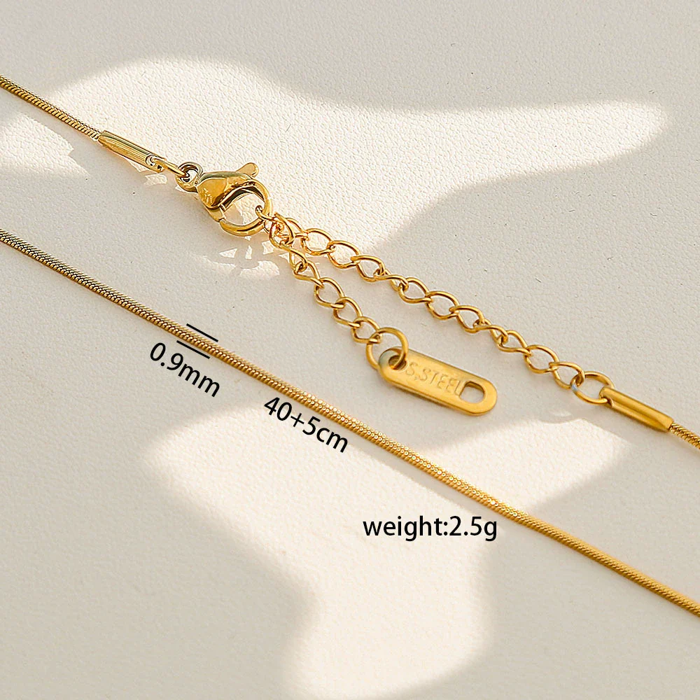 Wholesale Diy Snake Bone Necklace For Women Made Of Stainless Steel With Geometric Pattern And Electroplating - Image 6
