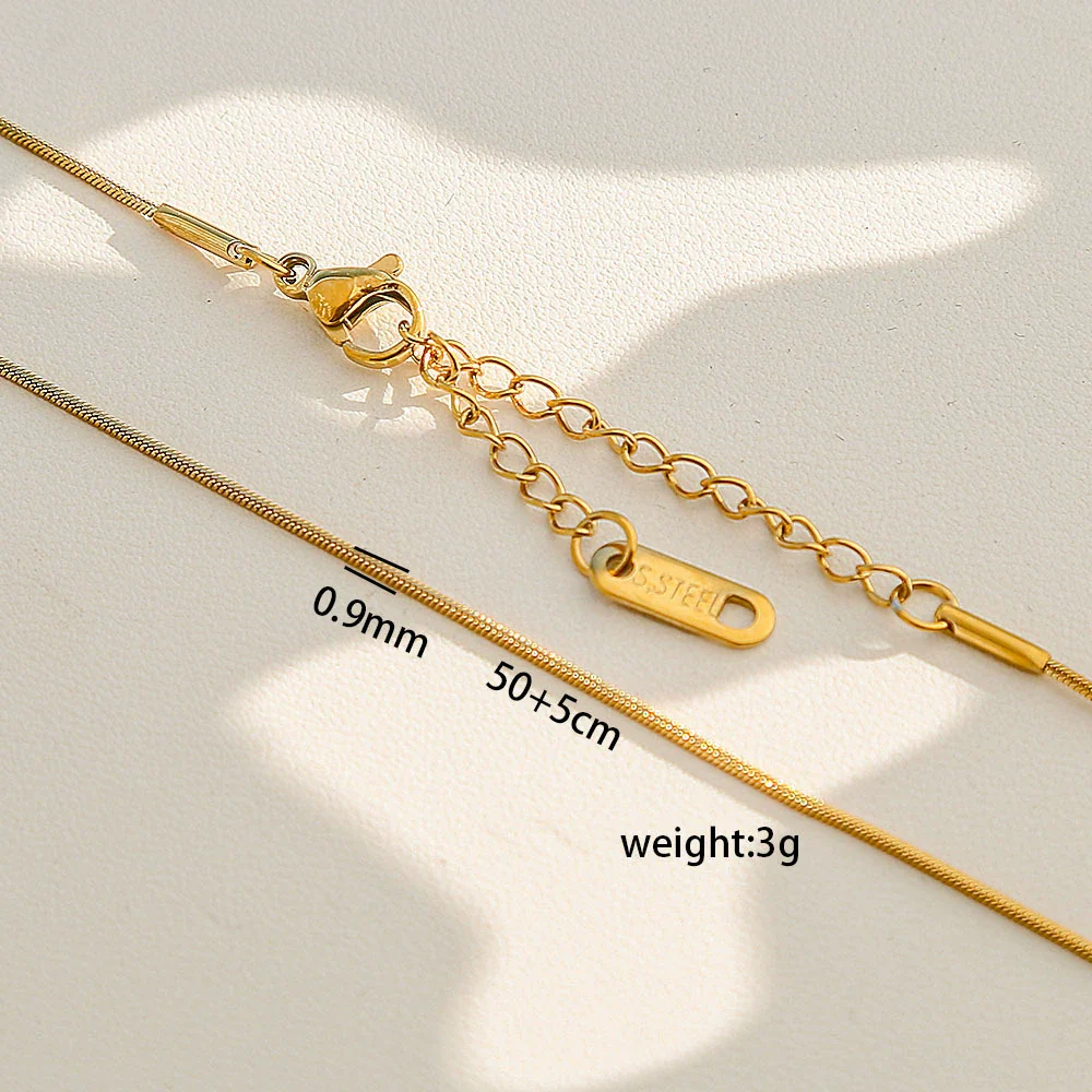 Wholesale Diy Snake Bone Necklace For Women Made Of Stainless Steel With Geometric Pattern And Electroplating - Image 8