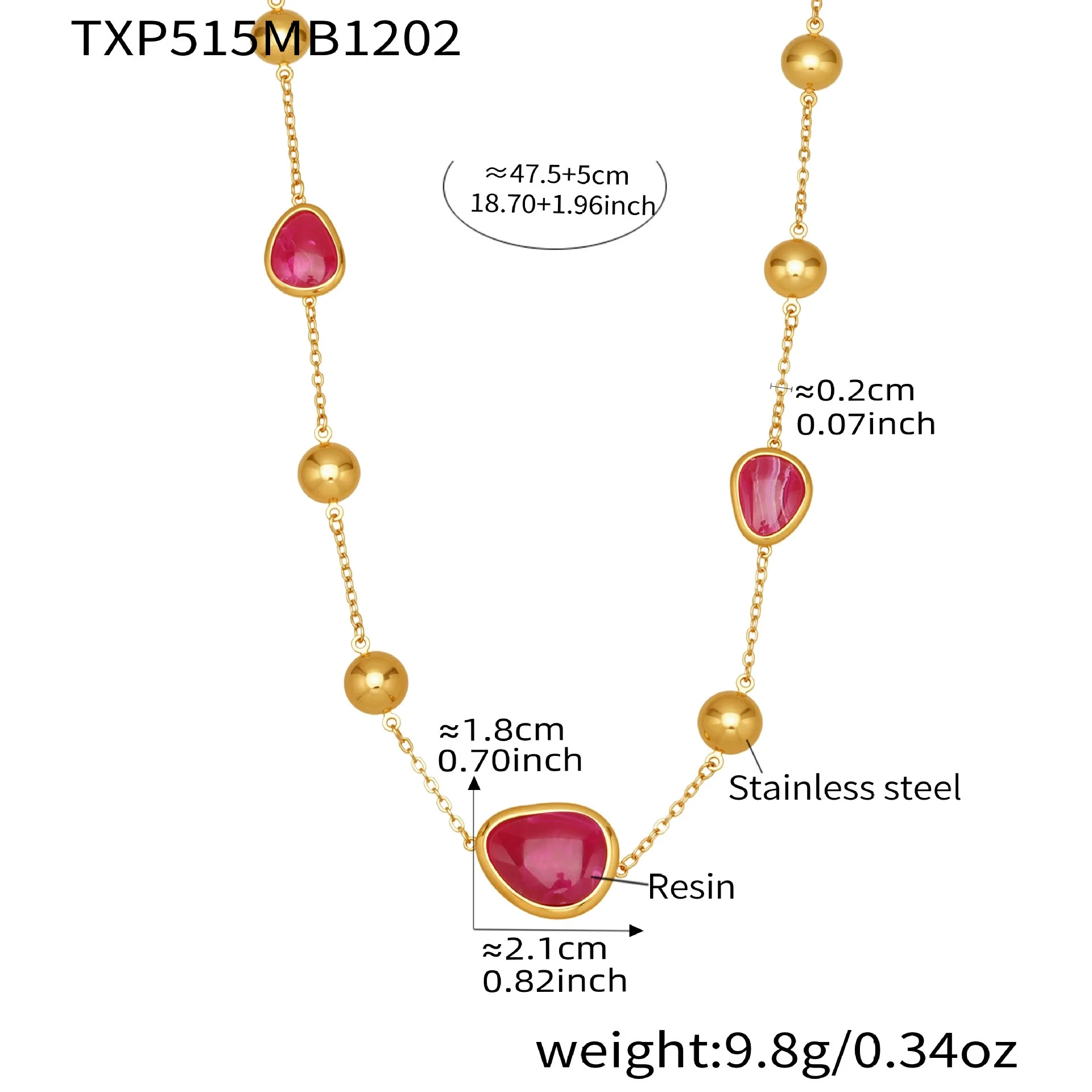 Wholesale Dopamine Jewelry Set Light Luxury Style Stainless Steel Zircon 18K Gold Plated Heart Necklace And Bracelet For Women - Image 10