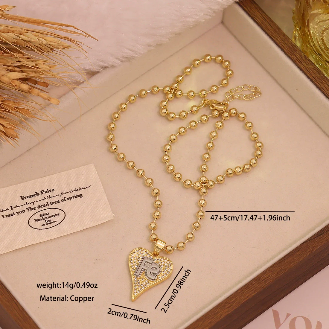 Wholesale Double Color Love Cross Heart Shape Copper Microinlaid Zircon Pendant Necklace Accessories - Image 7