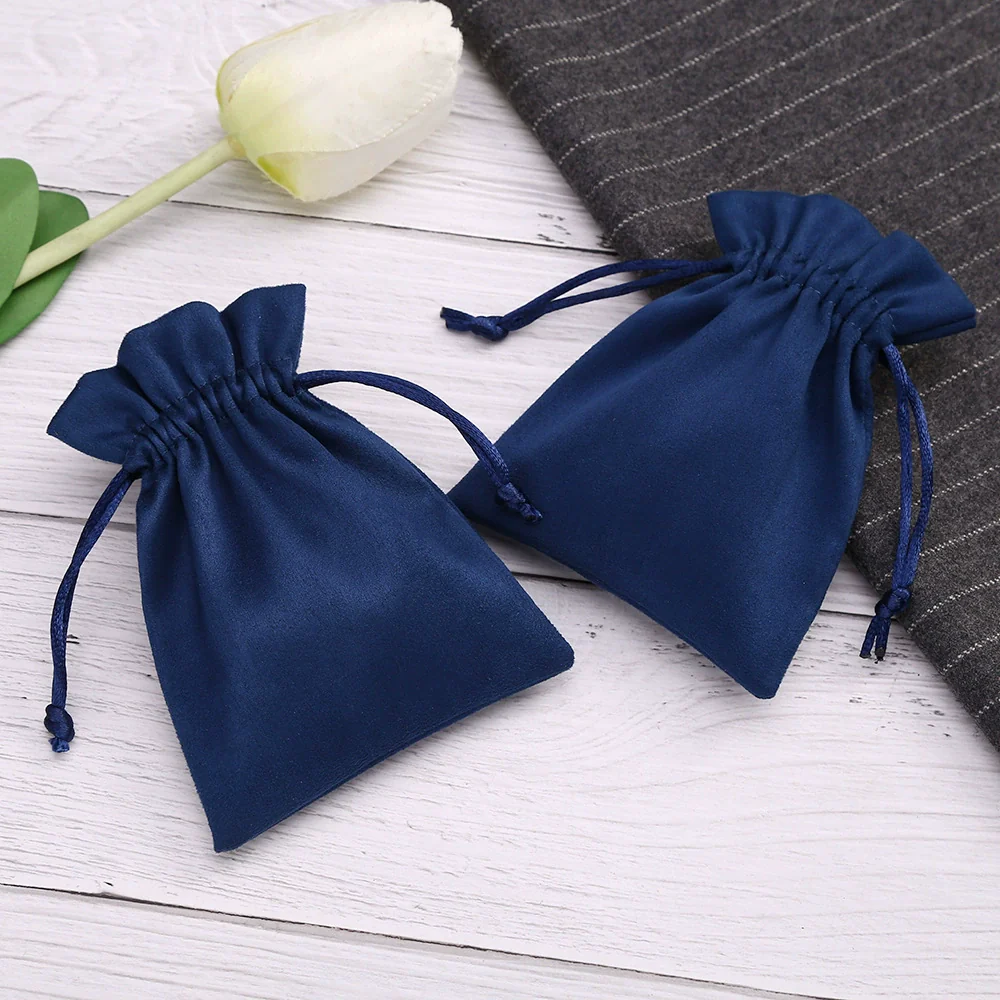Wholesale Drawstring Cloth Jewelry Storage Bag Suede Flannel Material - Image 3