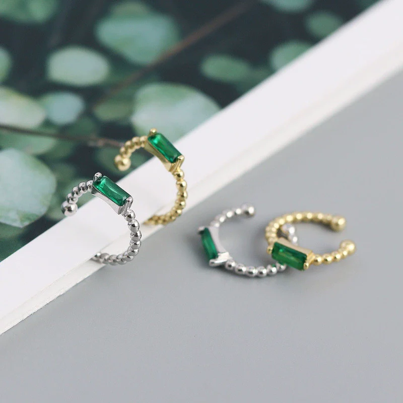 Wholesale Ear Bone Clip Jewelry S925 Sterling Silver Round Bead Geometric Electroplated For Women - Image 4