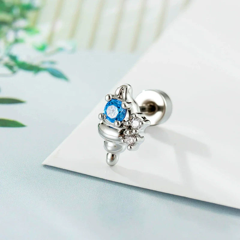 Wholesale Ear Bone Piercing Fashion Ol Style Conch Shape Metal Microinlaid Zircon Electroplated - Image 6