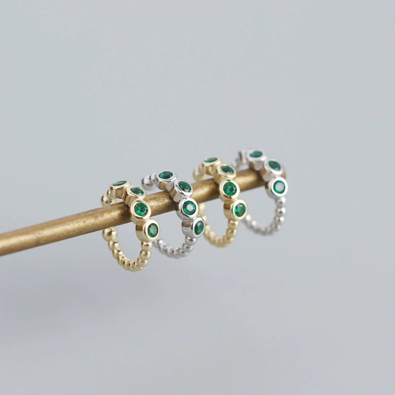 Wholesale Ear Clip S925 Sterling Silver Geometric Metal Wind For Women Electroplated - Image 3