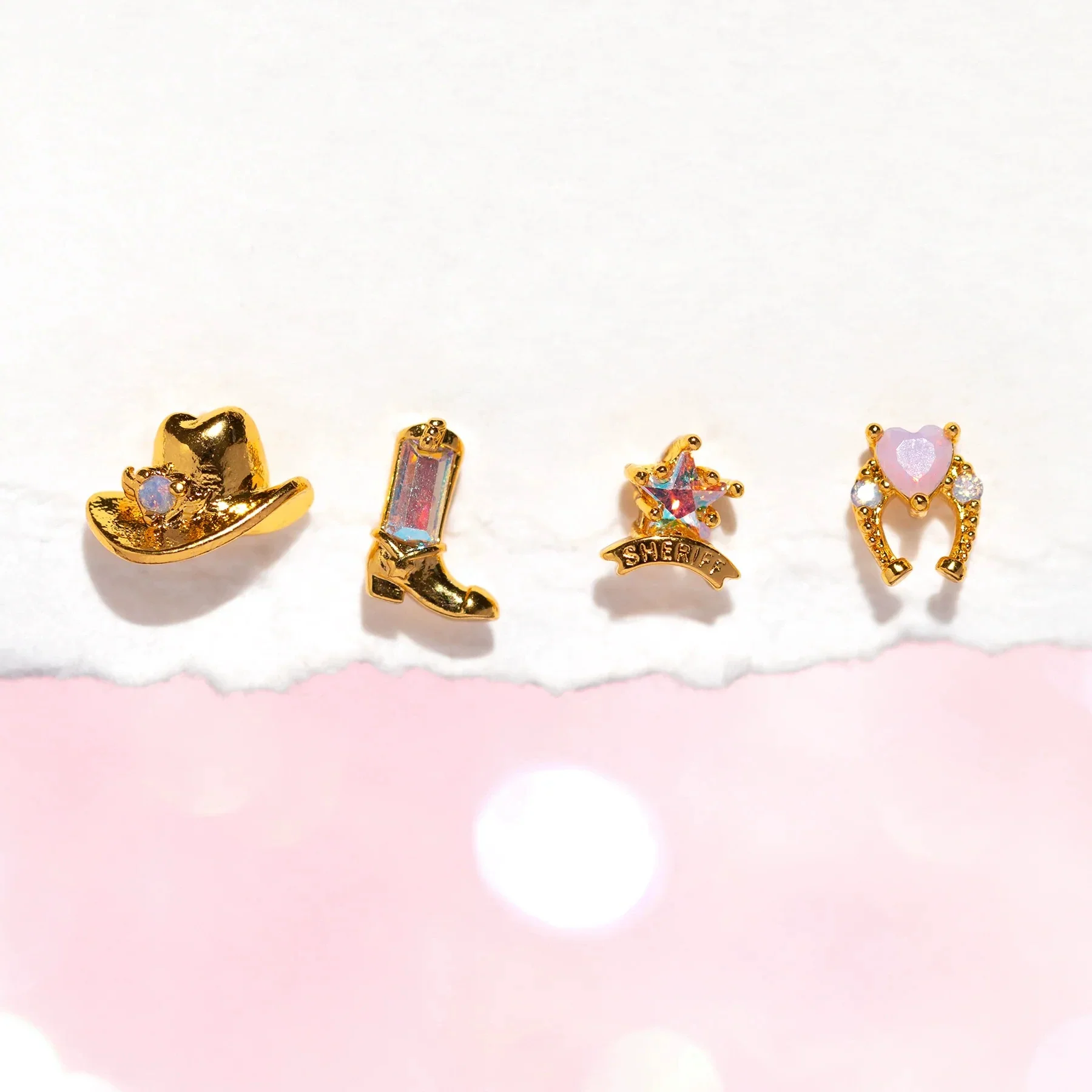 Wholesale Ear Jewelry Copper Inlaid Zircon Geometric Fivepointed Star Heart Women's - Image 2