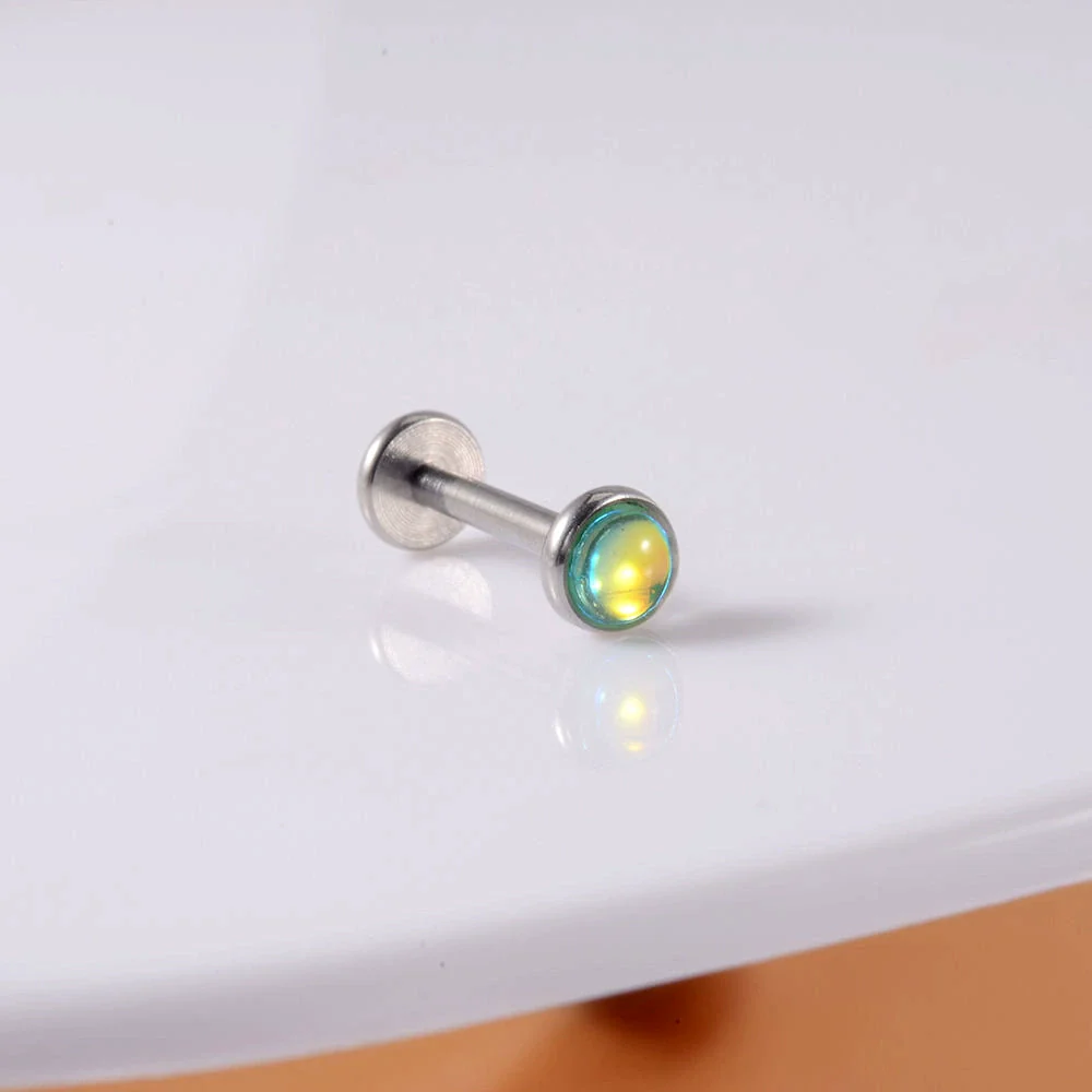 Wholesale Ear Nail Stainless Steel Gold Plated Inlaid With Artificial And Semiprecious Stones Geometric Style - Image 5