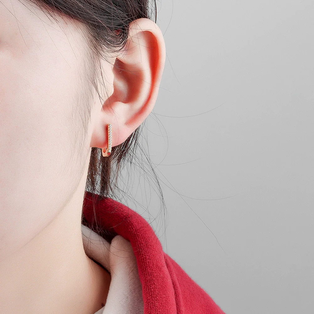 Wholesale Earrings 925 Sterling Silver Ushaped Geometric Electroplated - Image 3