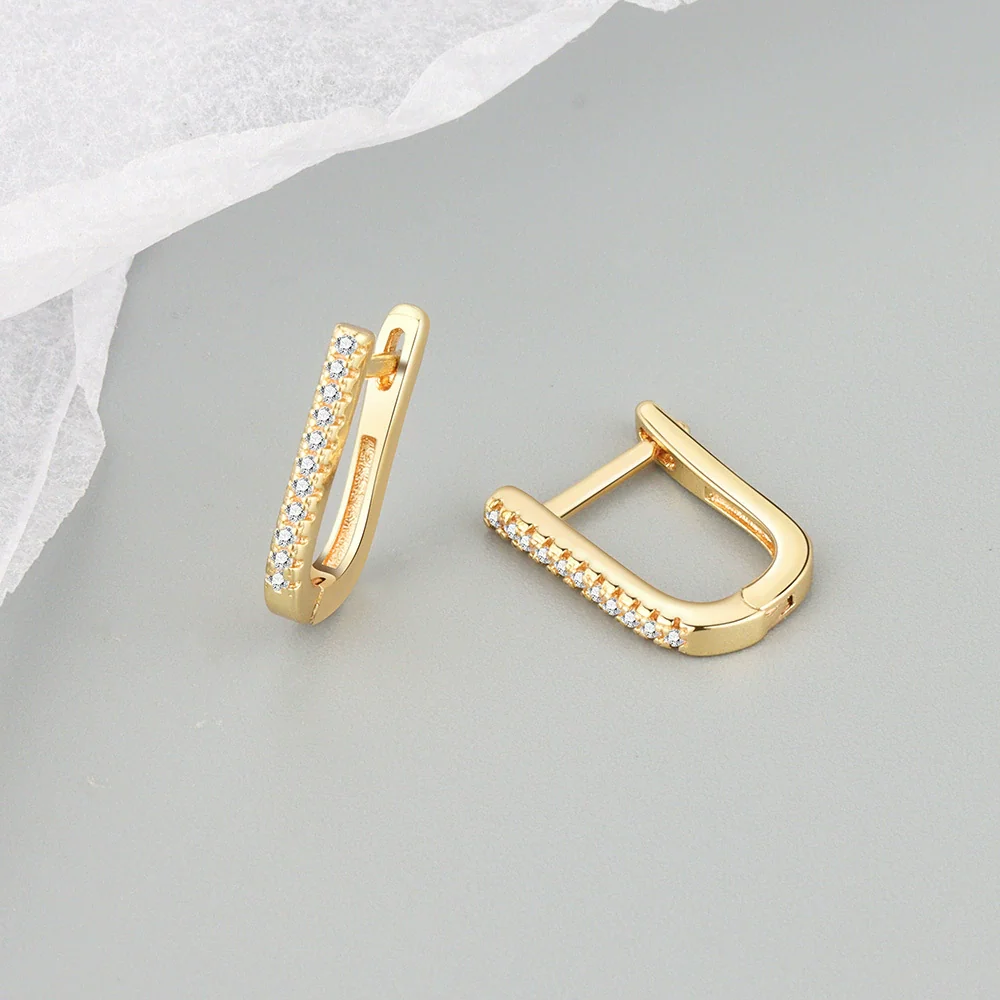 Wholesale Earrings 925 Sterling Silver Ushaped Geometric Electroplated - Image 7
