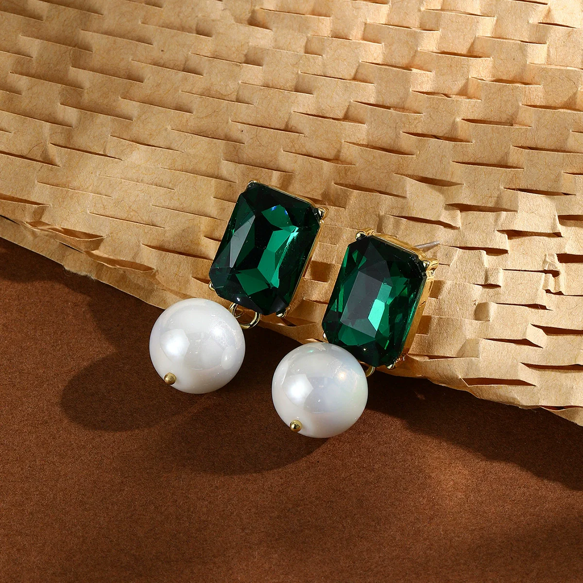 Wholesale Earrings Alloy Material Geometric Style Diamond Design - Image 4