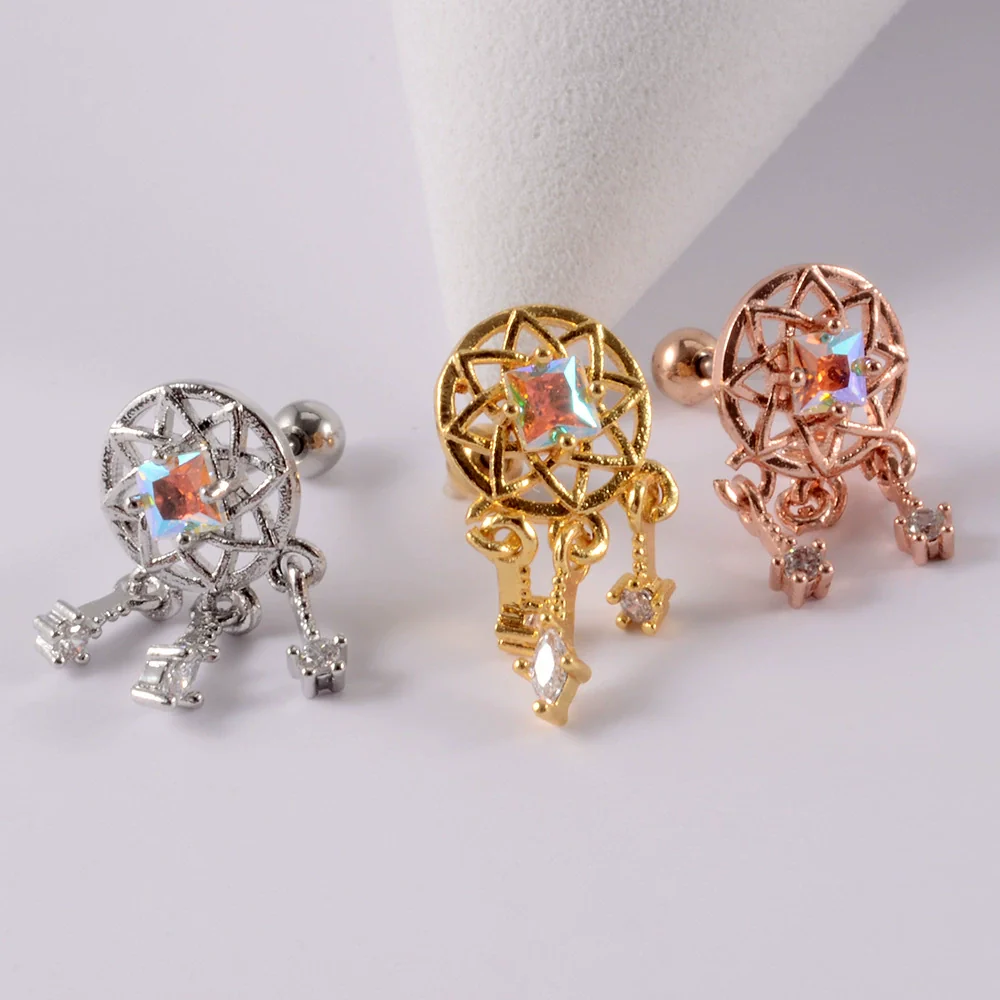 Wholesale Earrings Copper Candycolored Dreamchasing Dragonfly Animal Electroplated Heart Shape - Image 10
