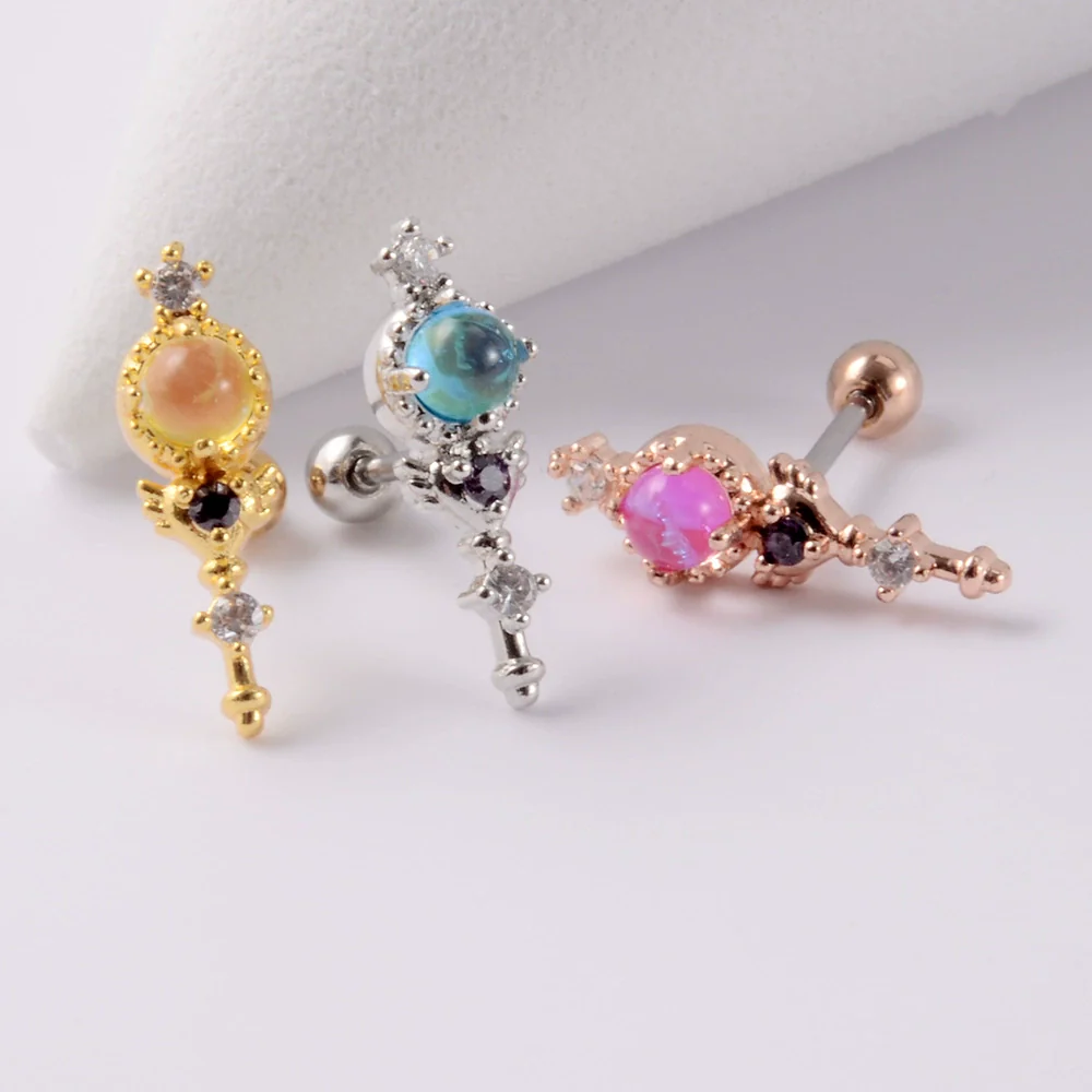 Wholesale Earrings Copper Candycolored Dreamchasing Dragonfly Animal Electroplated Heart Shape - Image 13
