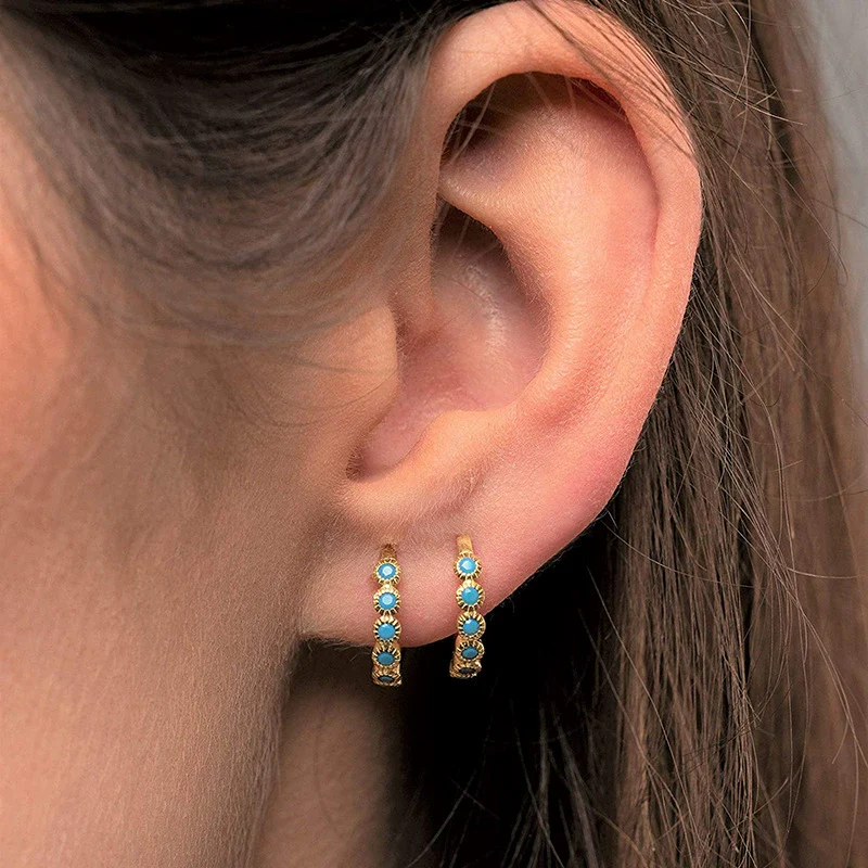 Wholesale Earrings Copper Geometric Electroplating For Women