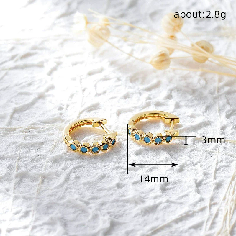Wholesale Earrings Copper Geometric Electroplating For Women - Image 4