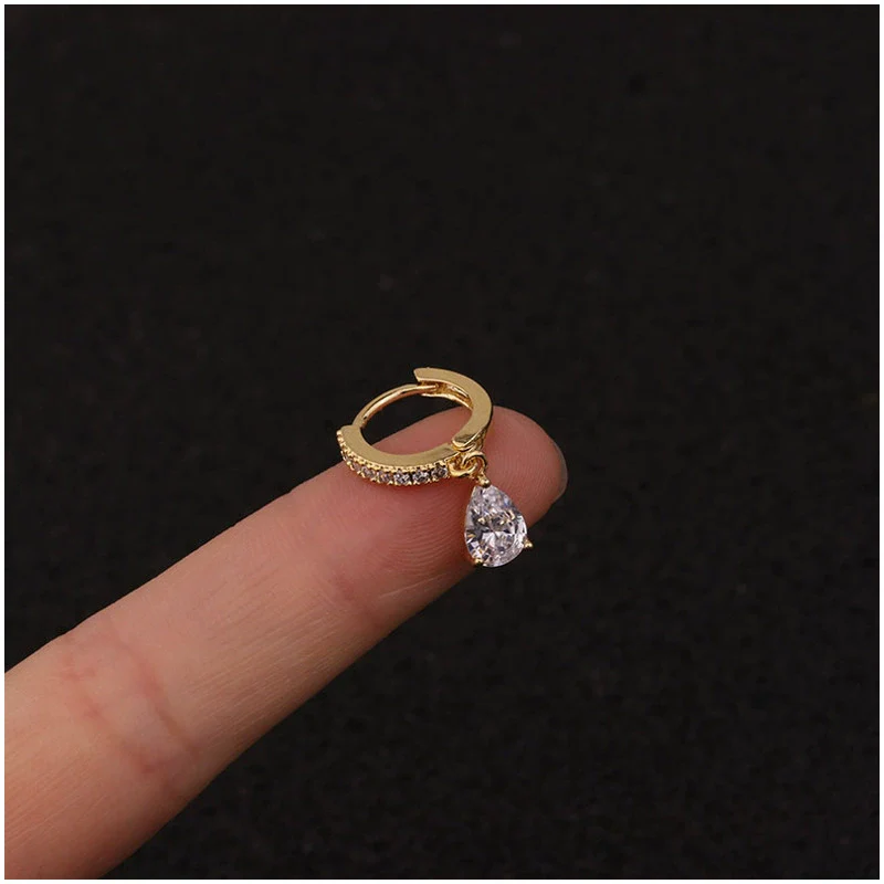 Wholesale Earrings Copper Inlaid Zircon Flowers Fashion - Image 5