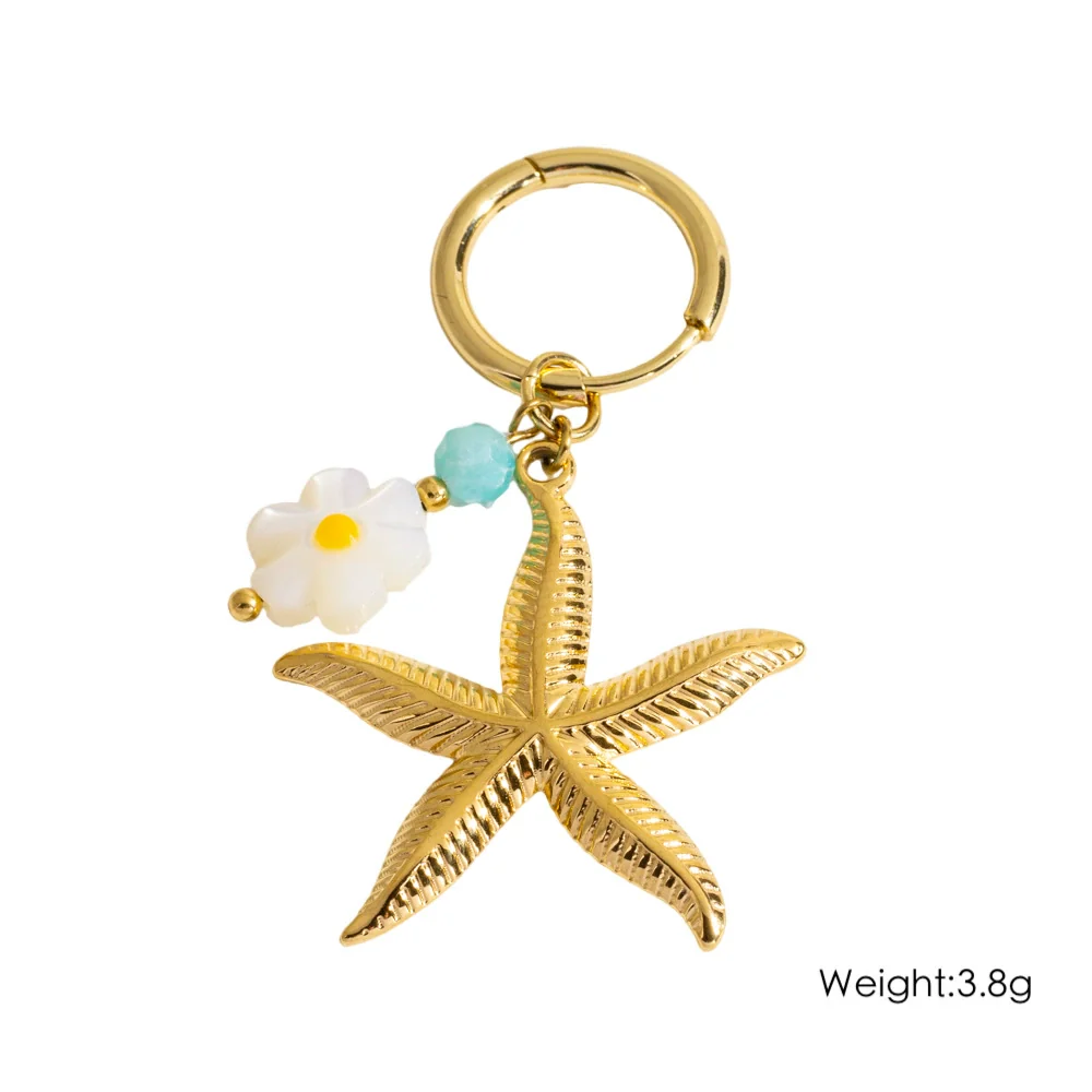 Wholesale Earrings Titanium Steel Geometric And Flower Pattern Electroplated With Original Design - Image 19