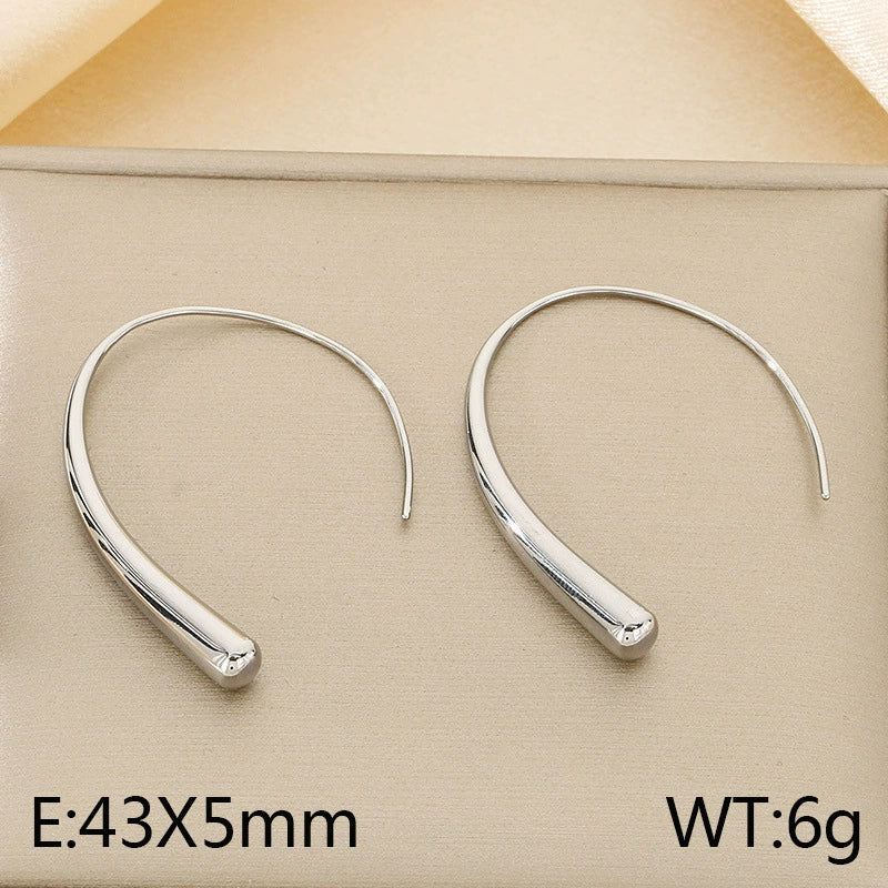 Wholesale Earrings Titanium Steel Geometric Creative Style For Ladies - Image 10