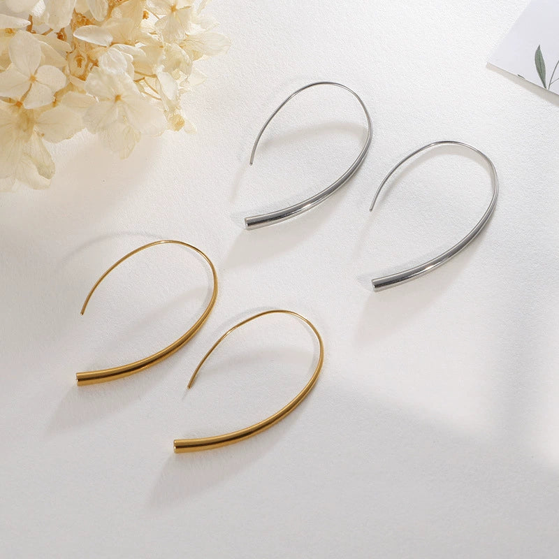 Wholesale Earrings Titanium Steel Geometric Creative Style For Ladies - Image 4