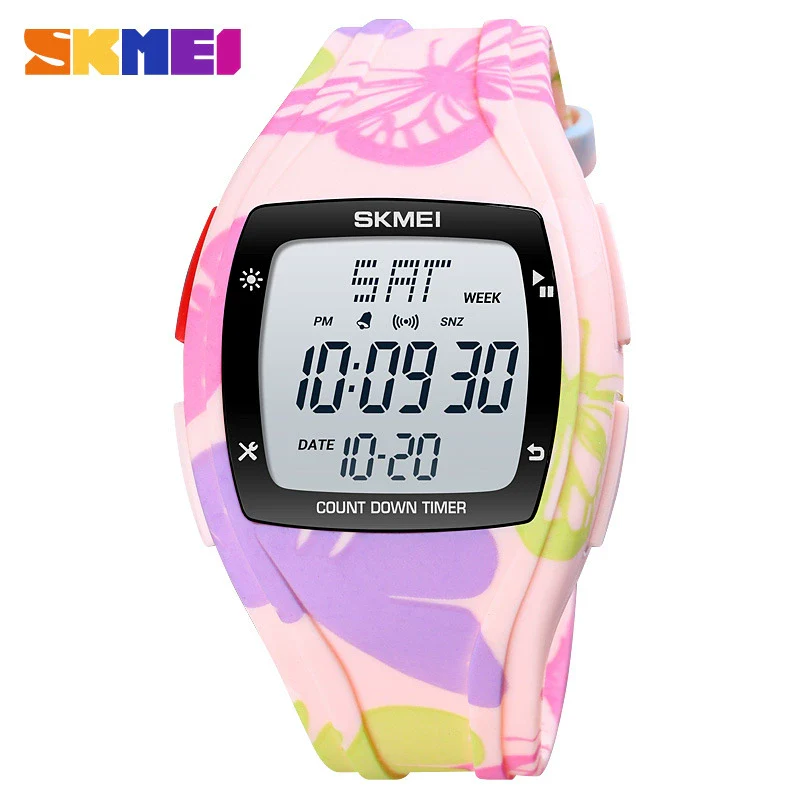 Wholesale Electronic Watch Resin Case Plastic Mirror Silicone Strap Round Dial For Couple - Image 7