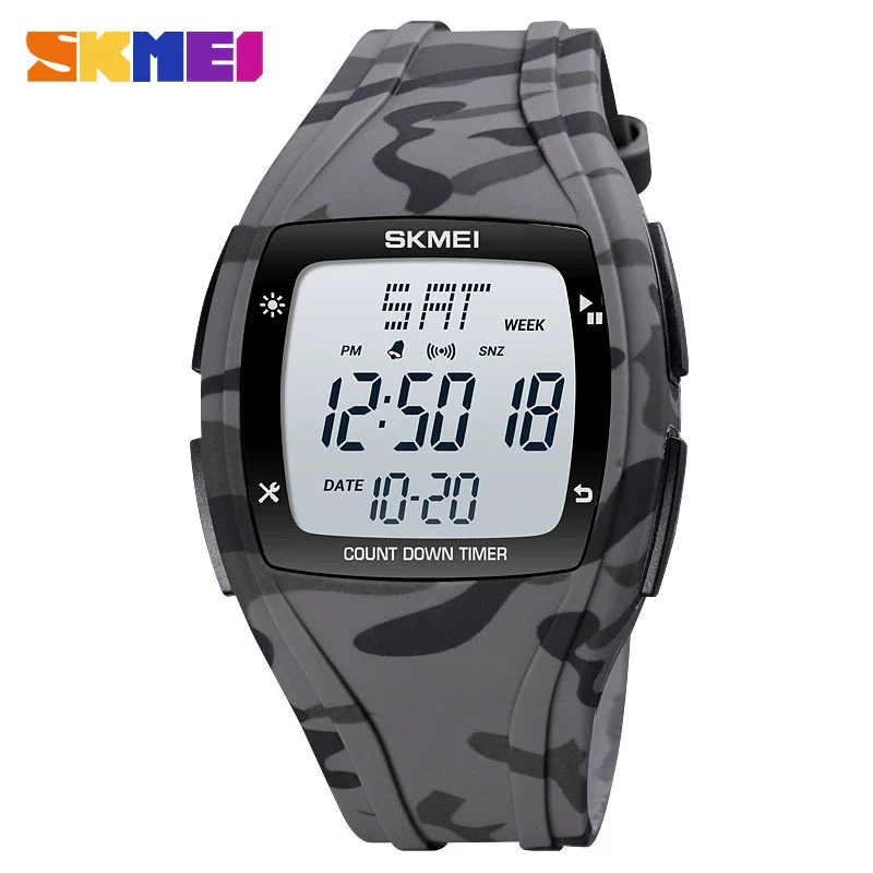 Wholesale Electronic Watch Resin Case Plastic Mirror Silicone Strap Round Dial For Couple - Image 9