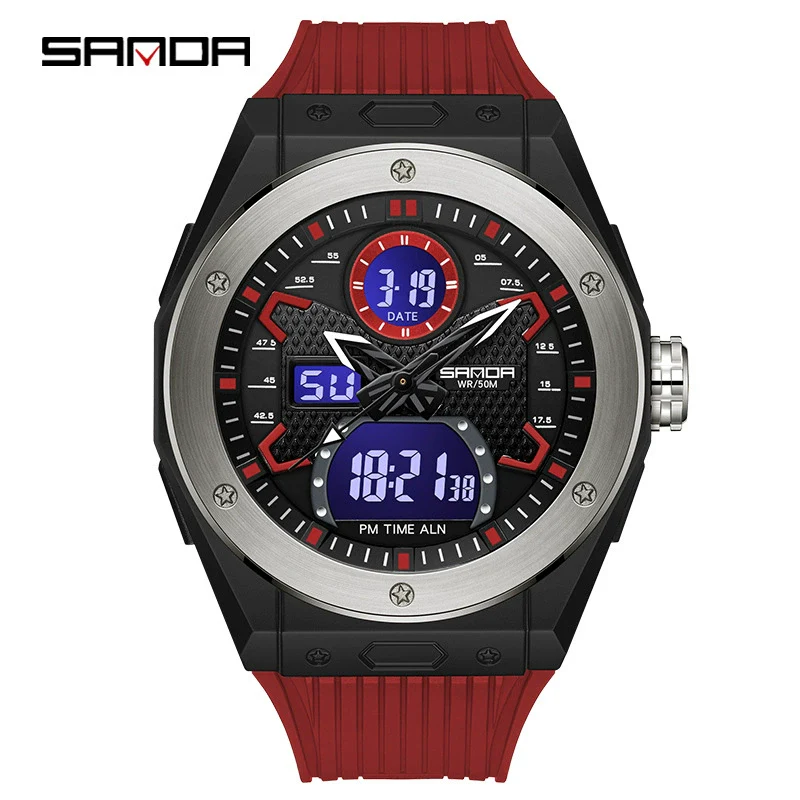 Wholesale Electronic Watch Zinc Alloy Case Tpu Strap Acrylic Mirror Round Sporty Style - Image 10