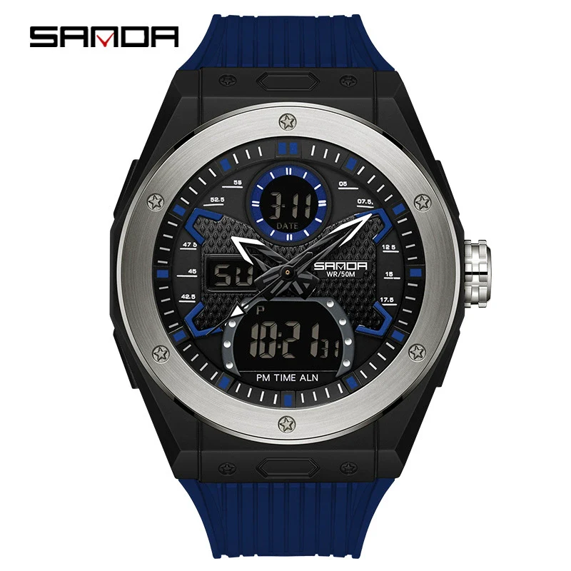 Wholesale Electronic Watch Zinc Alloy Case Tpu Strap Acrylic Mirror Round Sporty Style - Image 11