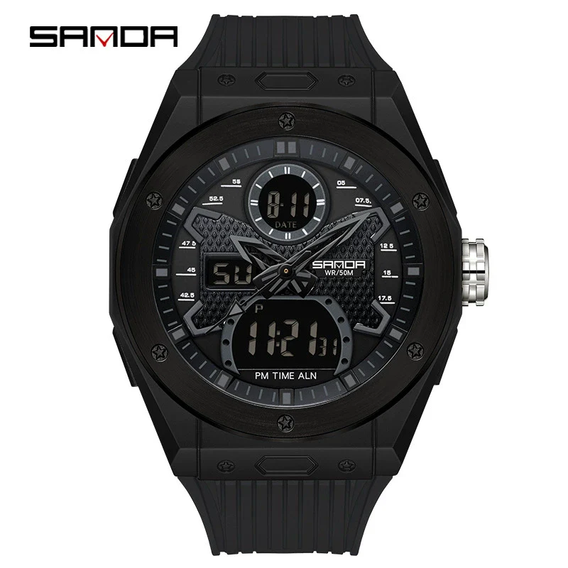 Wholesale Electronic Watch Zinc Alloy Case Tpu Strap Acrylic Mirror Round Sporty Style - Image 5