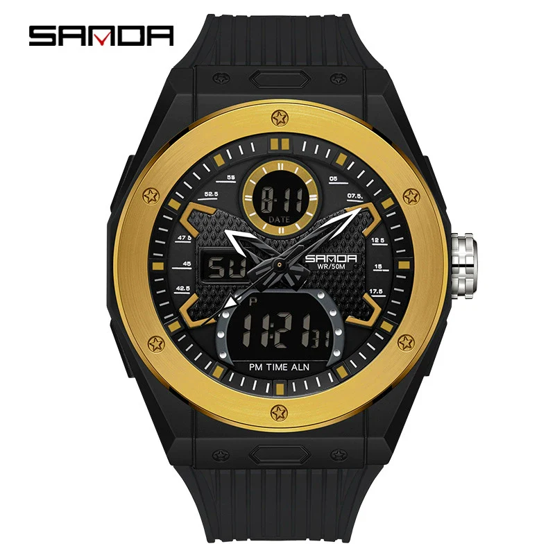 Wholesale Electronic Watch Zinc Alloy Case Tpu Strap Acrylic Mirror Round Sporty Style - Image 7