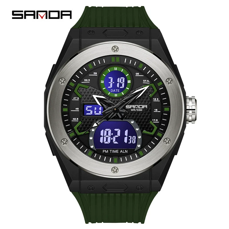 Wholesale Electronic Watch Zinc Alloy Case Tpu Strap Acrylic Mirror Round Sporty Style - Image 8