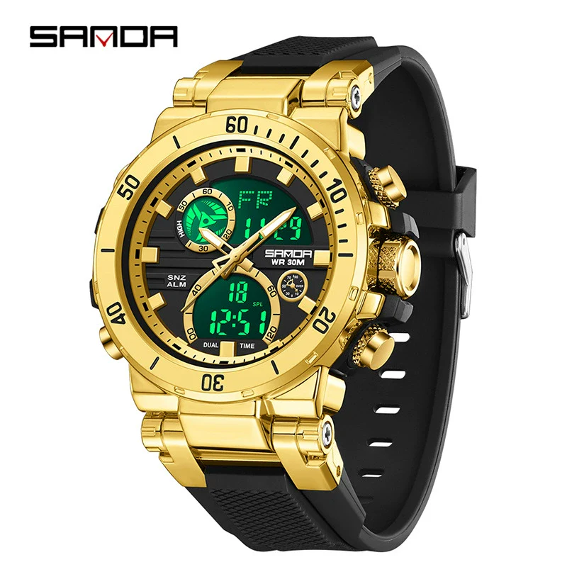 Wholesale Electronic Watch Zinc Alloyabs Case Acrylic Mirror Round Dial Men's Watch For Students With Multifunctional Luminous Waterproof Outdoor Sports And Casual Style - Image 12
