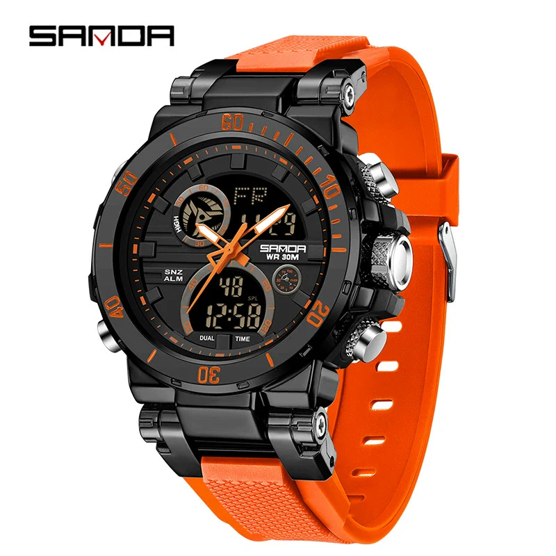 Wholesale Electronic Watch Zinc Alloyabs Case Acrylic Mirror Round Dial Men's Watch For Students With Multifunctional Luminous Waterproof Outdoor Sports And Casual Style - Image 15