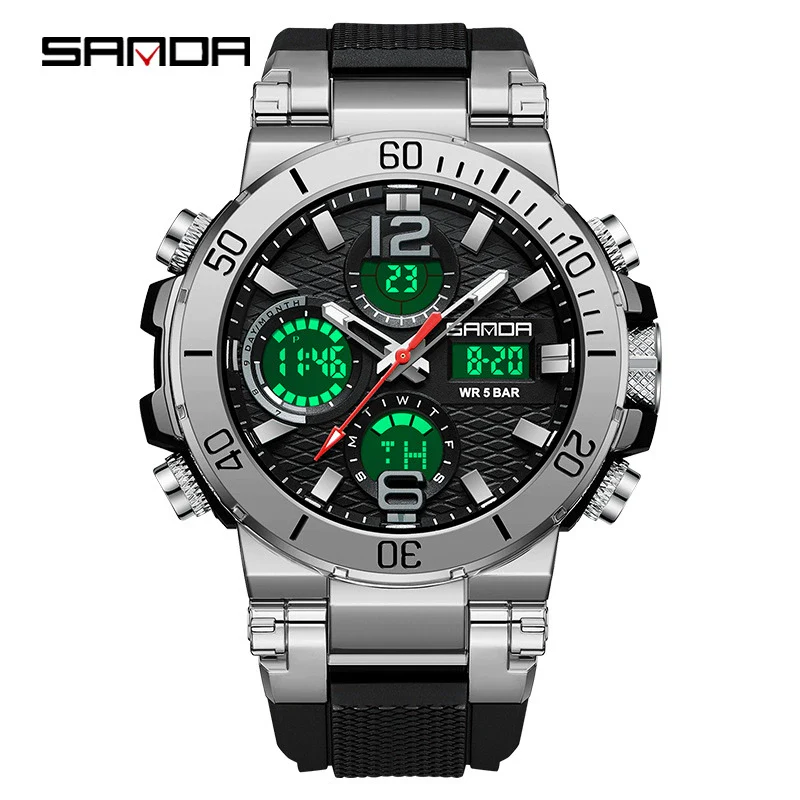 Wholesale Electronic Watch Zinc Alloyabs Case Acrylic Mirror Round Dial Men's Watch For Students With Multifunctional Luminous Waterproof Outdoor Sports And Casual Style - Image 26