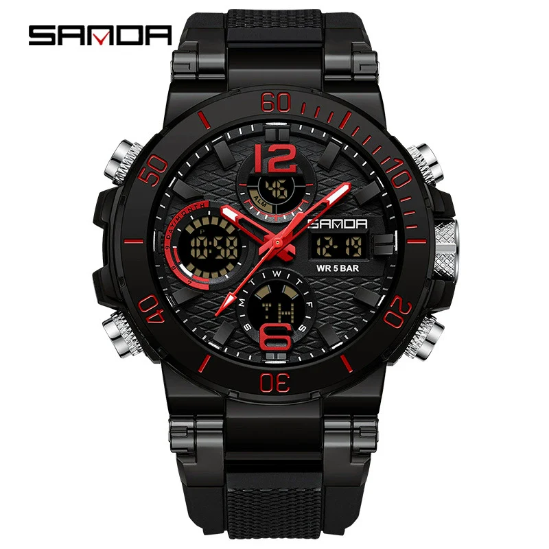 Wholesale Electronic Watch Zinc Alloyabs Case Acrylic Mirror Round Dial Men's Watch For Students With Multifunctional Luminous Waterproof Outdoor Sports And Casual Style - Image 27