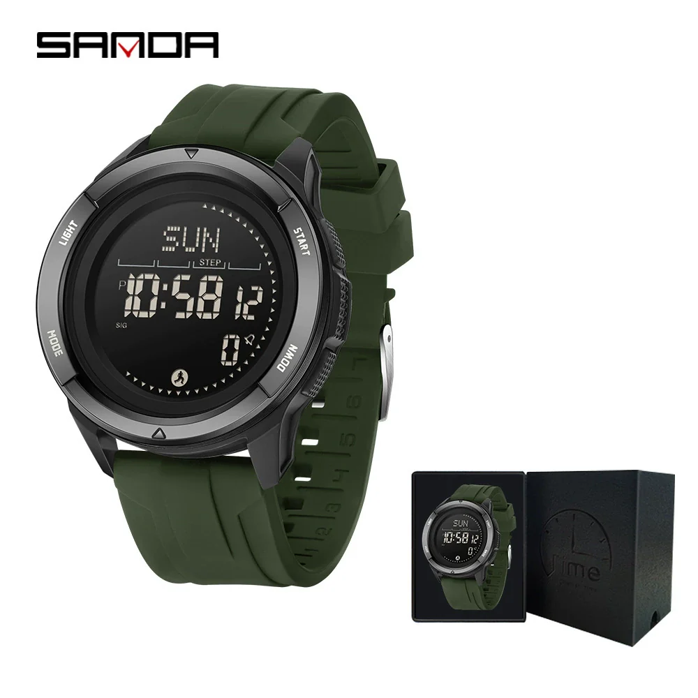 Wholesale Electronic Watch Zinc Alloyabs Case Silicone Band Round Dial Minimalist Style Waterproof Sports Watch - Image 5