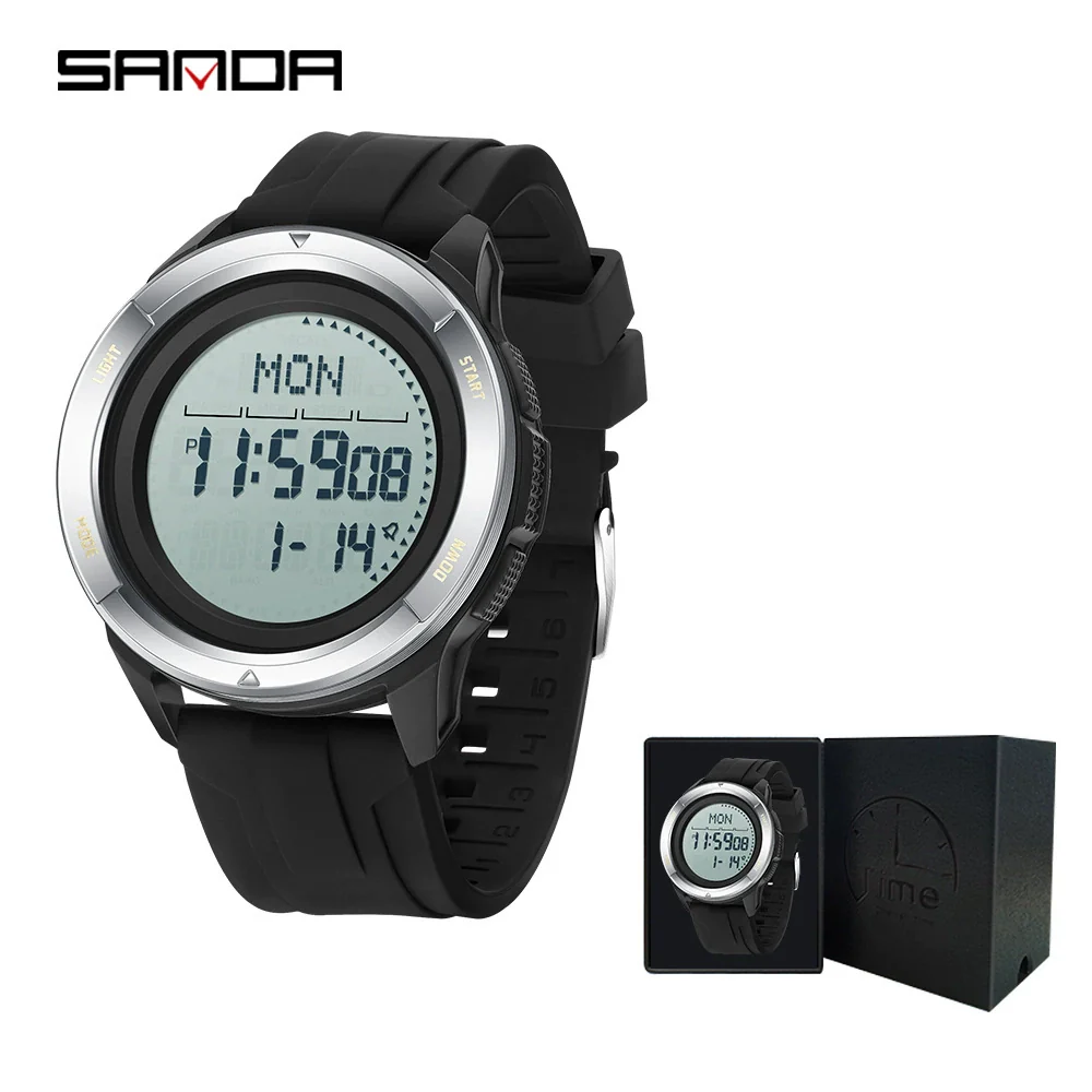 Wholesale Electronic Watch Zinc Alloyabs Case Silicone Band Round Dial Minimalist Style Waterproof Sports Watch - Image 8
