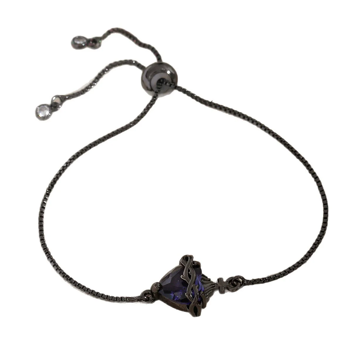 Wholesale Electroplated Copper Heartshaped Bracelet For Unisex - Image 5