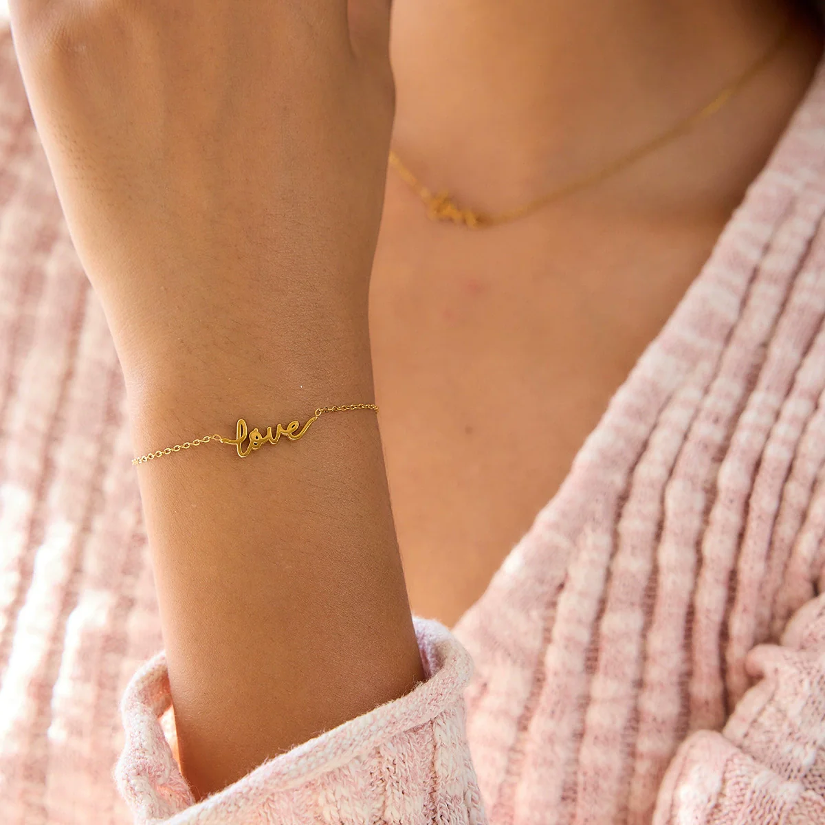 Wholesale Electroplated Geometric Stainless Steel Bracelet For Women