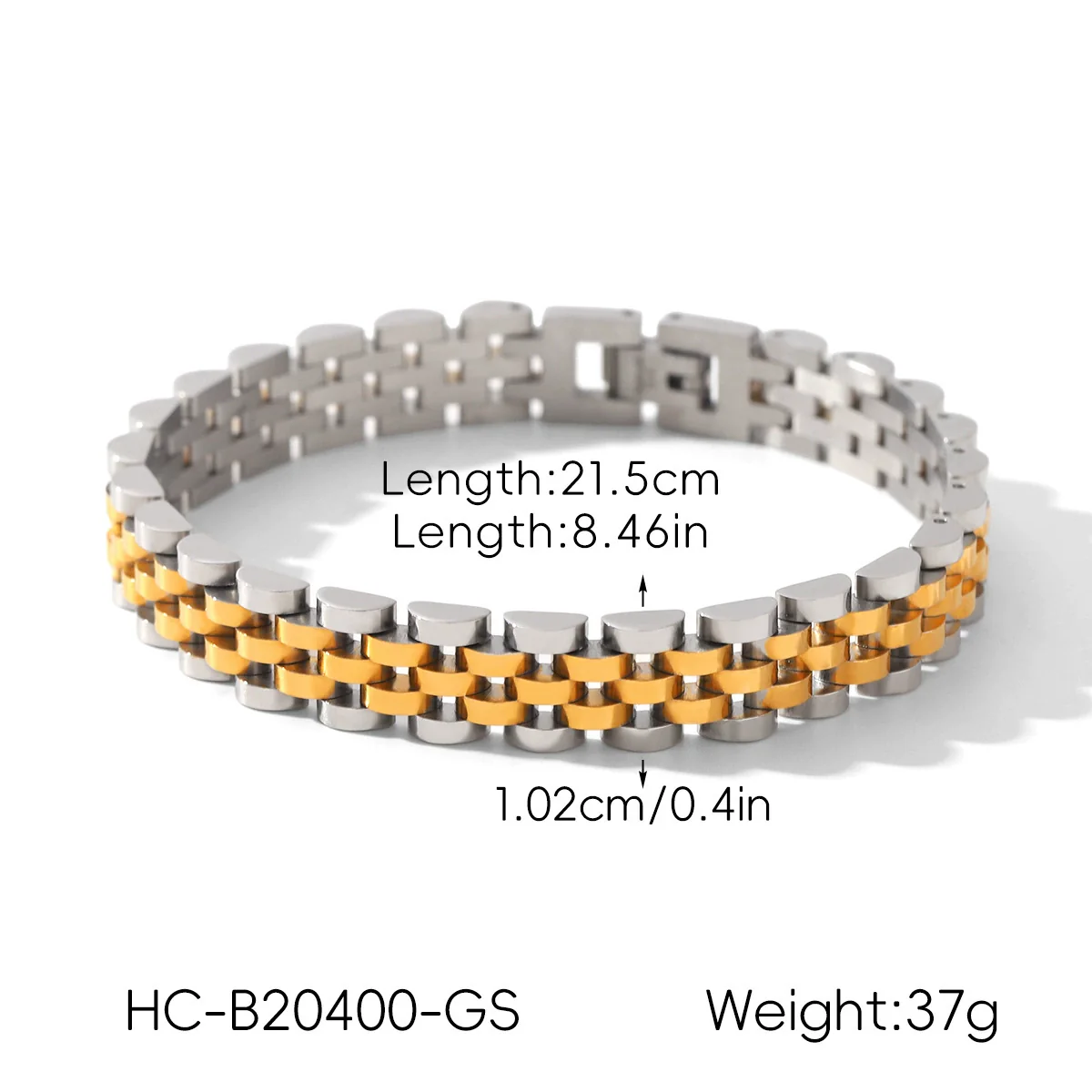 Wholesale Electroplated Geometric Stainless Steel Bracelet For Women - Image 14